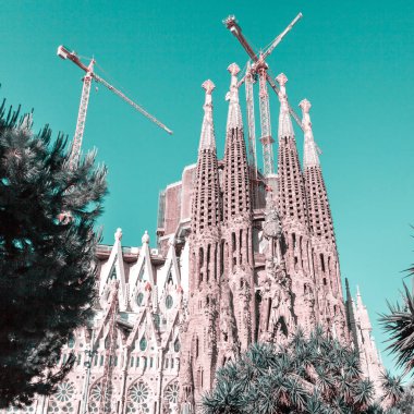 Expiatory Tapınağı Kutsal Aile, Sagrada Familia, Barcelona, İspanya