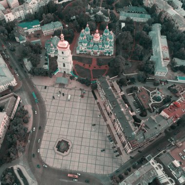 Sofievskaya Meydanı ve St. Sophia Katedrali Kiev, Ukrayna