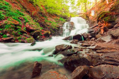 Ukraynalı Karpatlar şelale Shipot