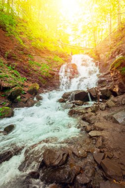 Ukraynalı Karpatlar şelale Shipot
