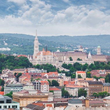 Aziz Matthias Kilisesi Kazısı Fishermans Bastion Budapeşte, Macaristan