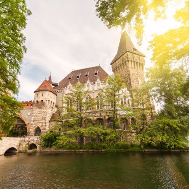 Macaristan 'ın Budapeşte kentindeki Vajdahunyad Şatosu.
