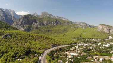 Dağlar ve sahil Milli Parkı Türkiye, Beldibi köy'de havadan görünümü