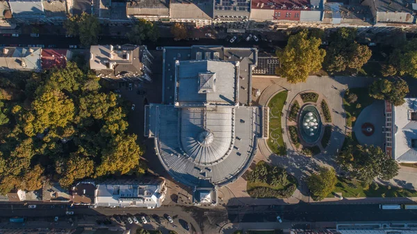 Odessa Opera and Ballet Theater, Ucrânia. Vista aérea — Fotografia de Stock