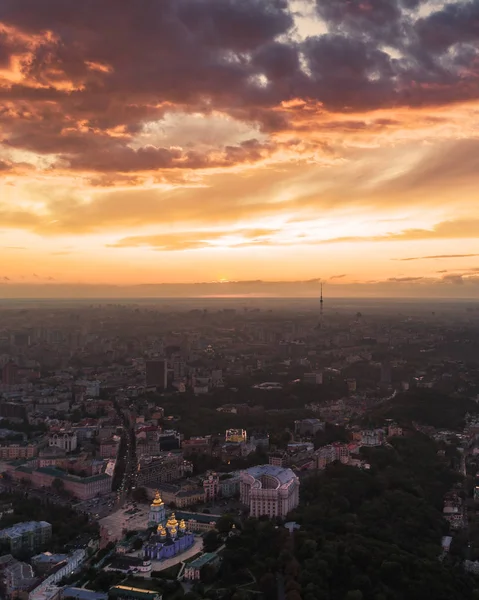 Vista aérea de Kiev, Ucrania — Foto de Stock