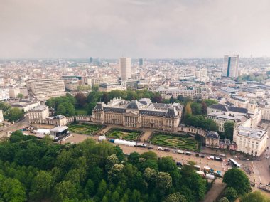 Brüksel Kraliyet Sarayı'nın panoramik havadan görünümü, Belçika
