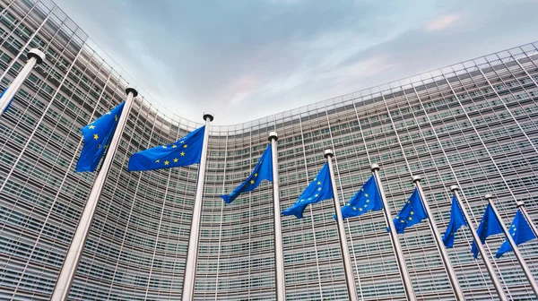 Hoofdkantoor van de Europese Commissie in Brussel, België . — Stockfoto