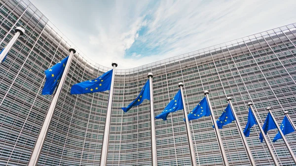 Sídlo Evropské komise v Bruselu, Belgie . — Stock fotografie