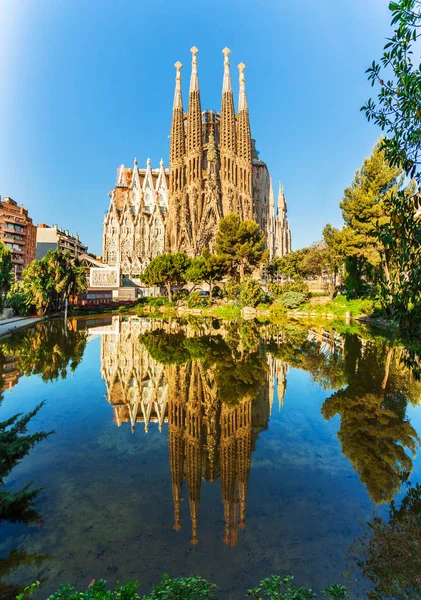 Verzoenende tempel van de Heilige familie, Sagrada Familia, Barcelona, Spanje Spanje — Stockfoto