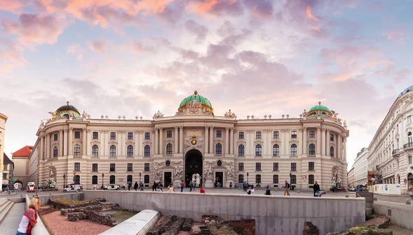 Hofburg üzerinde Michaellerplatz, Viyana, Avusturya