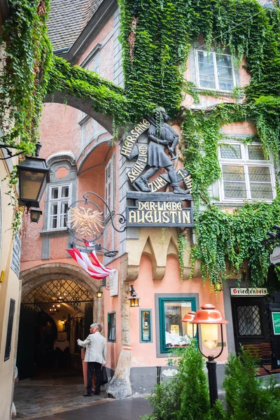 A Griechenbeisl. A legöregebb éttermek egyike, Ausztria — Stock Fotó
