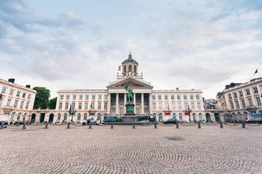 Saint Jacques sur Coudenberg kilisesinin yer ettiği Kraliyet Meydanı, Brüksel, Belçika