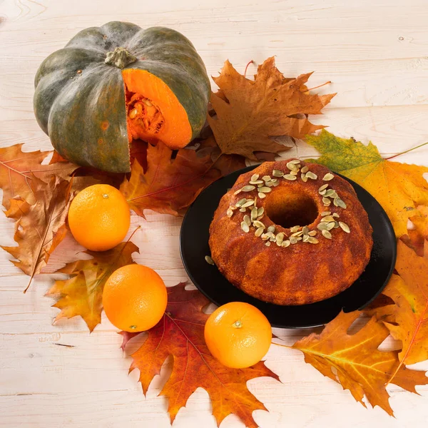 Pound Pumpkin cake Poured With Orange Syrup