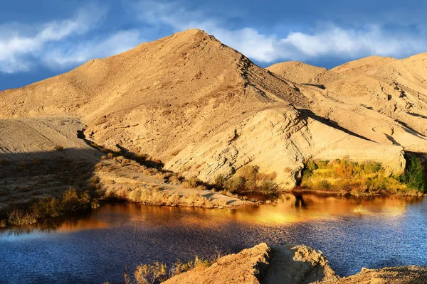 Lago no deserto de Negev — Fotografia de Stock