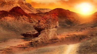 Timna Park 'ta günbatımı