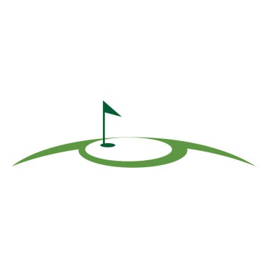 Golf logosu. grafik tasarım şablonu vektör illüstrasyon