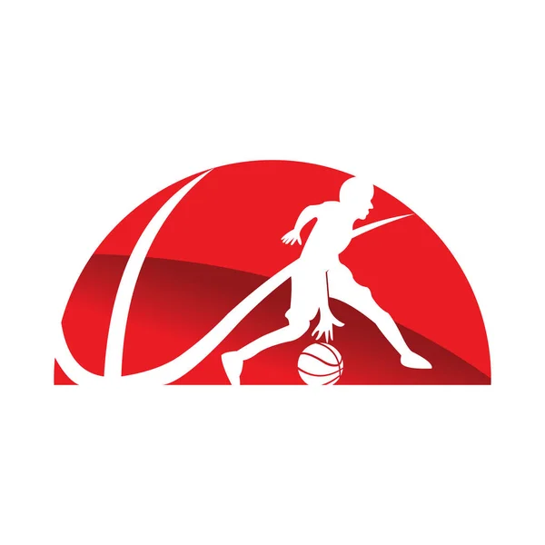 Basketbal logo šablona — Stockový vektor