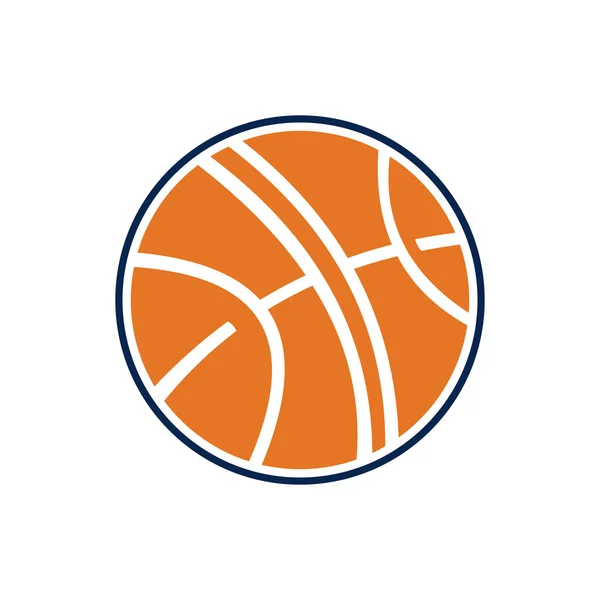 Modello logo pallacanestro — Vettoriale Stock