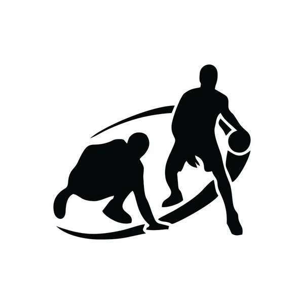 Баскетбол шаблон логотип — стоковий вектор
