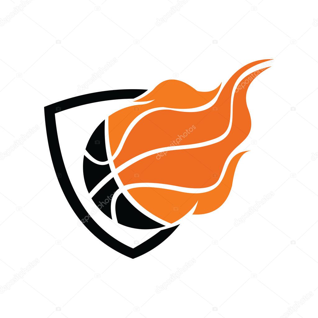 Basketball logo template vector