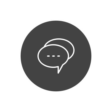 Sohbet simgesi. Sohbet Mesajı Kabarcıklar. Sohbet Sembolleri