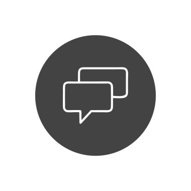 Sohbet simgesi. Sohbet Mesajı Kabarcıklar. Sohbet Sembolleri