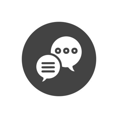 Sohbet simgesi. Sohbet Mesajı Kabarcıklar. Sohbet Sembolleri