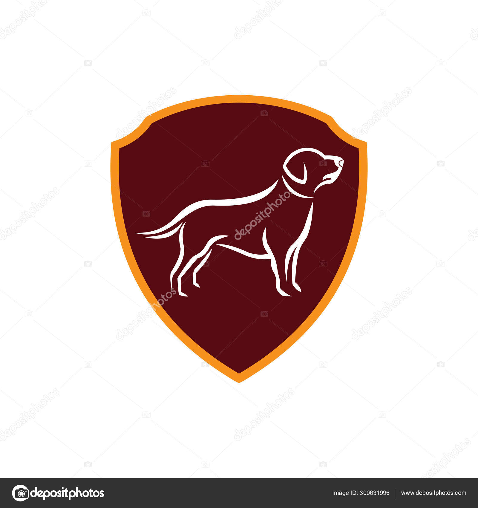 Dog logo abstract design template Stock Vector by ©vocuzlogo 300631996