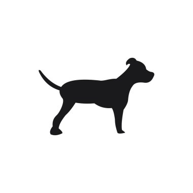 Köpek logo soyut tasarım şablonu