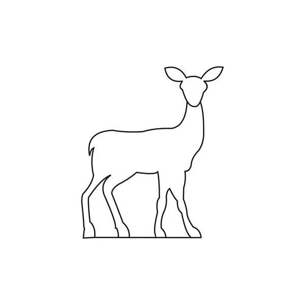 Deer Hunt logo szablon, Elegant Deer head logo wzorów wektorowych — Wektor stockowy