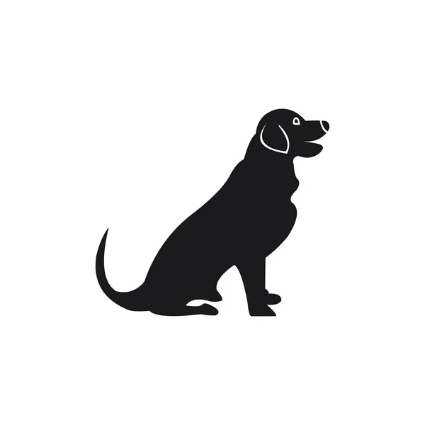 Kutya logó absztrakt tervezősablon — Stock Vector