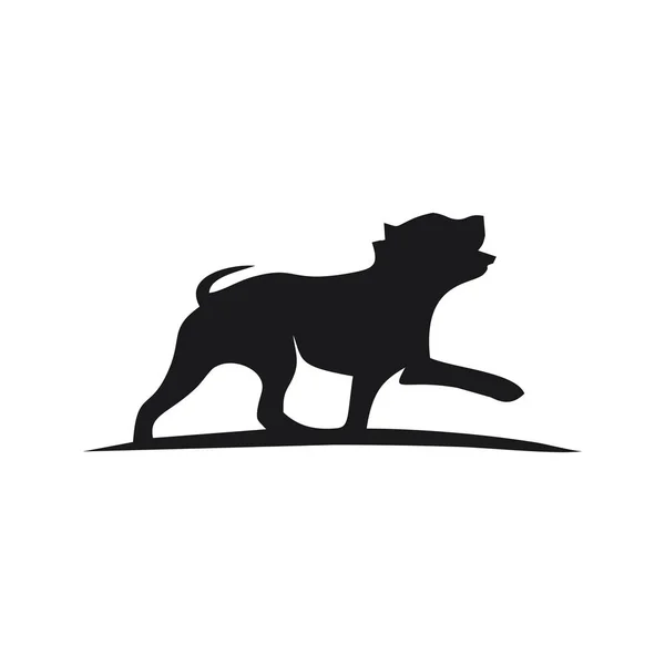 Modelo de design abstrato logotipo cão —  Vetores de Stock