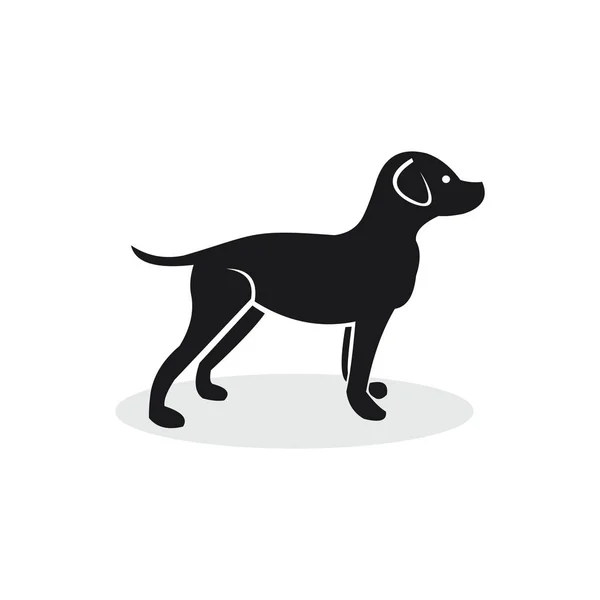 Modelo de design abstrato logotipo cão — Vetor de Stock