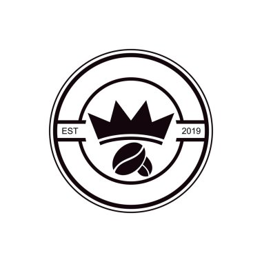 Kahve dükkanı logosu tasarım şablonu