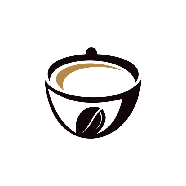 Πρότυπο σχεδιασμού λογότυπου καφετέριας — Διανυσματικό Αρχείο