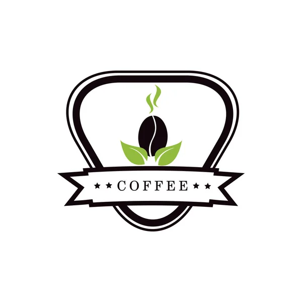 Modelo de design de logotipo de loja de café —  Vetores de Stock