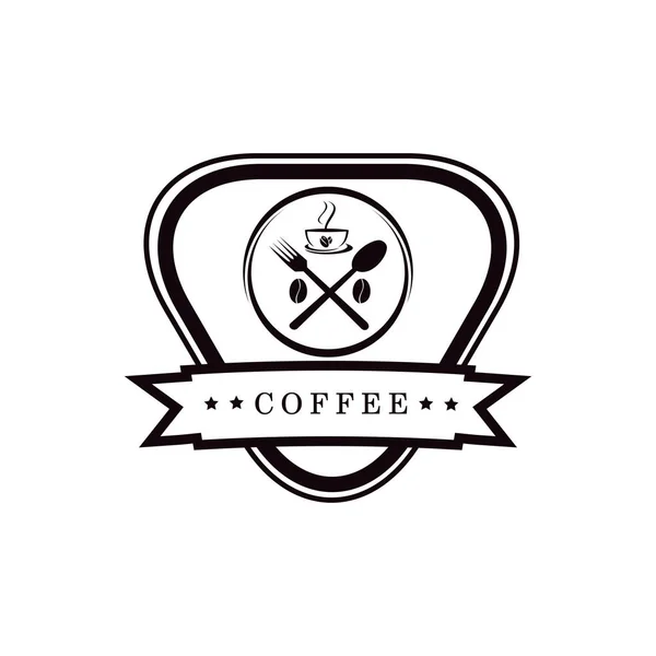 Шаблон логотипа кафе — стоковый вектор