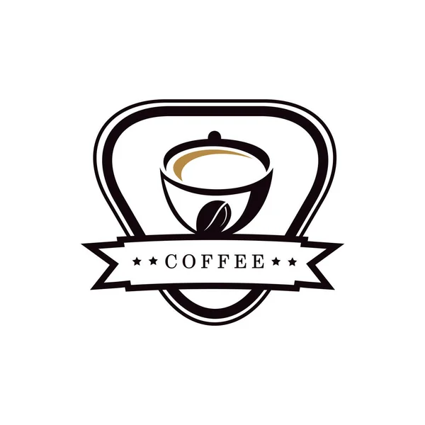 Coffee Shop Logo Design-Vorlage — Stockvektor