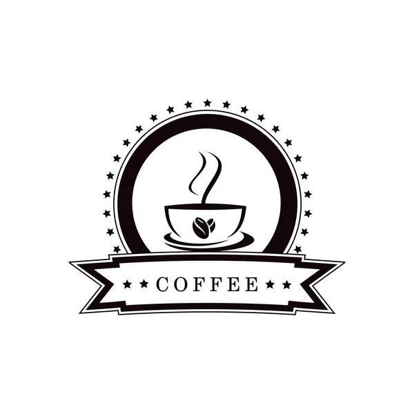 Modello di design logo caffetteria — Vettoriale Stock