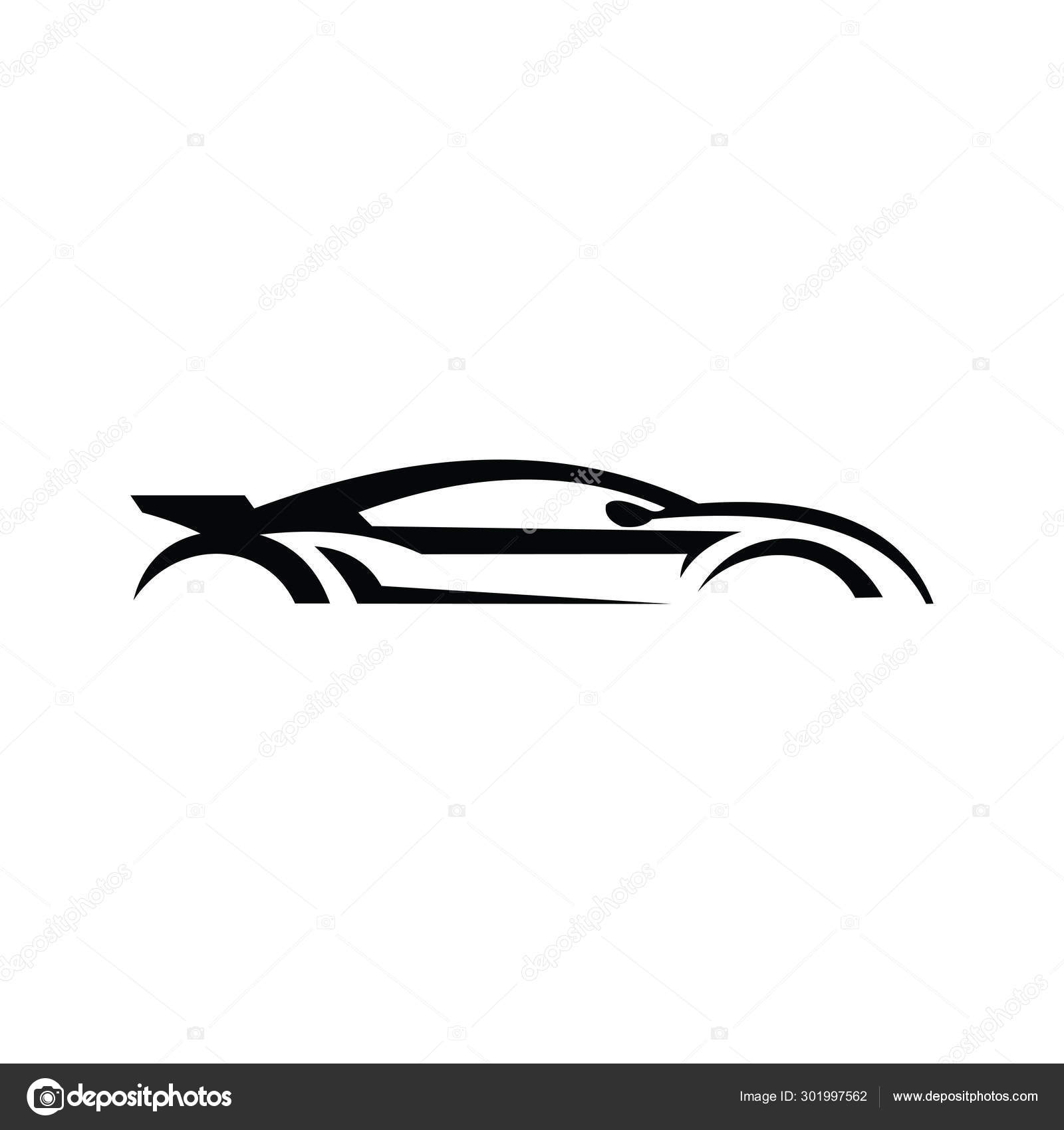 Auto diseño del logotipo del coche, icono, vector, ilustración