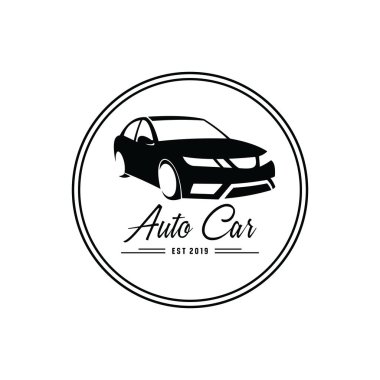 Otomatik araç logo tasarımı, simge, Vektör, illüstrasyon