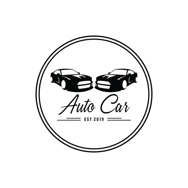 Auto car logo design, icona, vettore, illustrazione — Vettoriale Stock