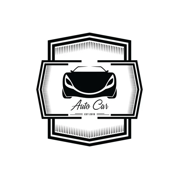 Auto car logo design, icona, vettore, illustrazione — Vettoriale Stock