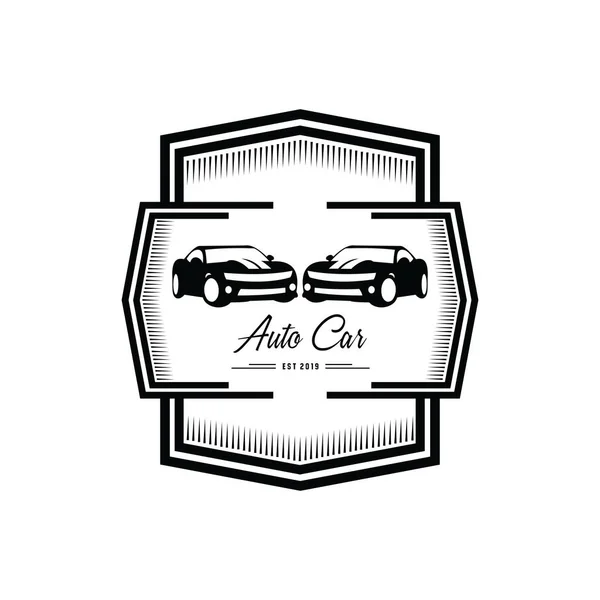 Auto car logo design, icona, vettore, illustrazione — Vettoriale Stock