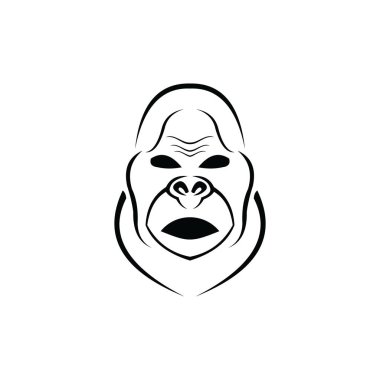 Gorilla Logo Tasarım, simge, Vektör, illüstrasyon