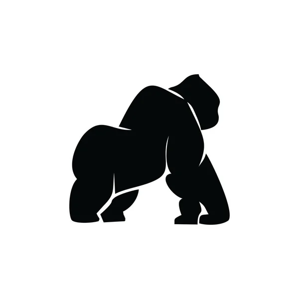 Gorilla Logo Progettare, icona, Vettore, illustrazione — Vettoriale Stock