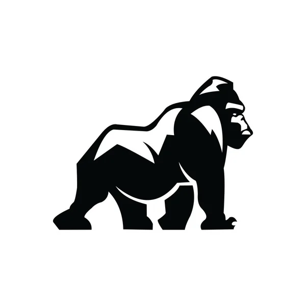 Gorilla Logo Design, icon, Vector, illustration — Stock Vector