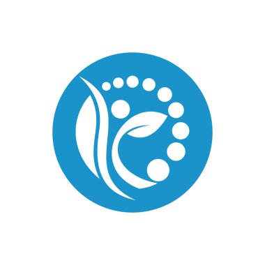 Kadın sağlığı ve zindelik vektör logo tasarım şablonu.