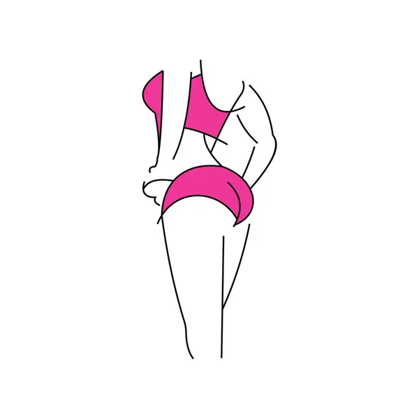 Women health and wellness vector logo design template. — Stock Vector