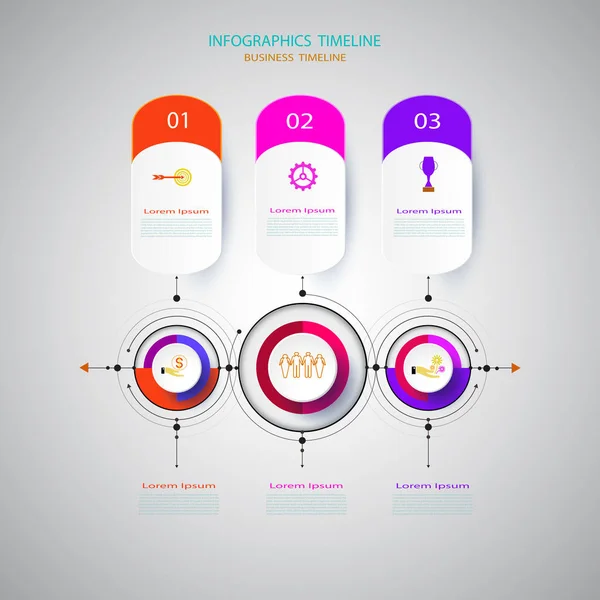 Infographics Design Template Timeline Paper Technology Engineering Can Used Your — Stock Photo, Image